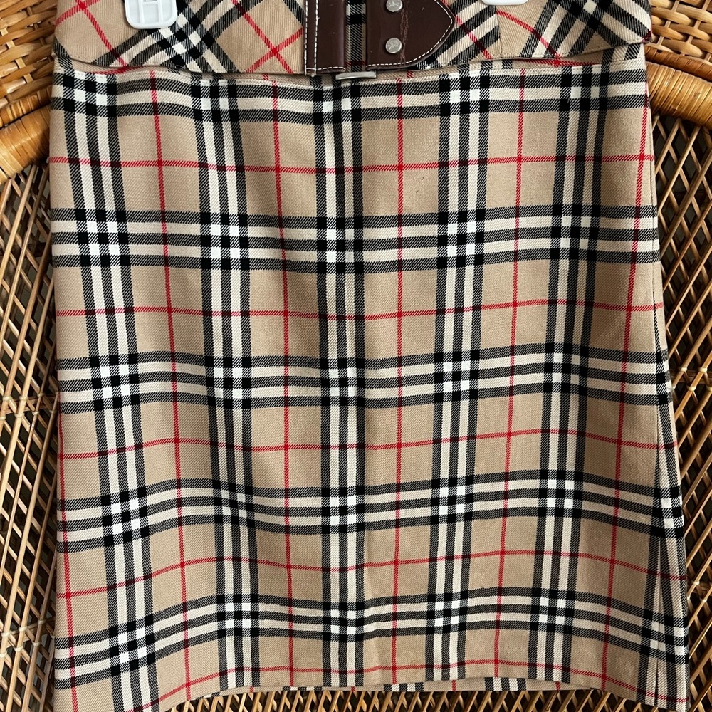 Vintage Burberry Nova Check Skirt Blue label